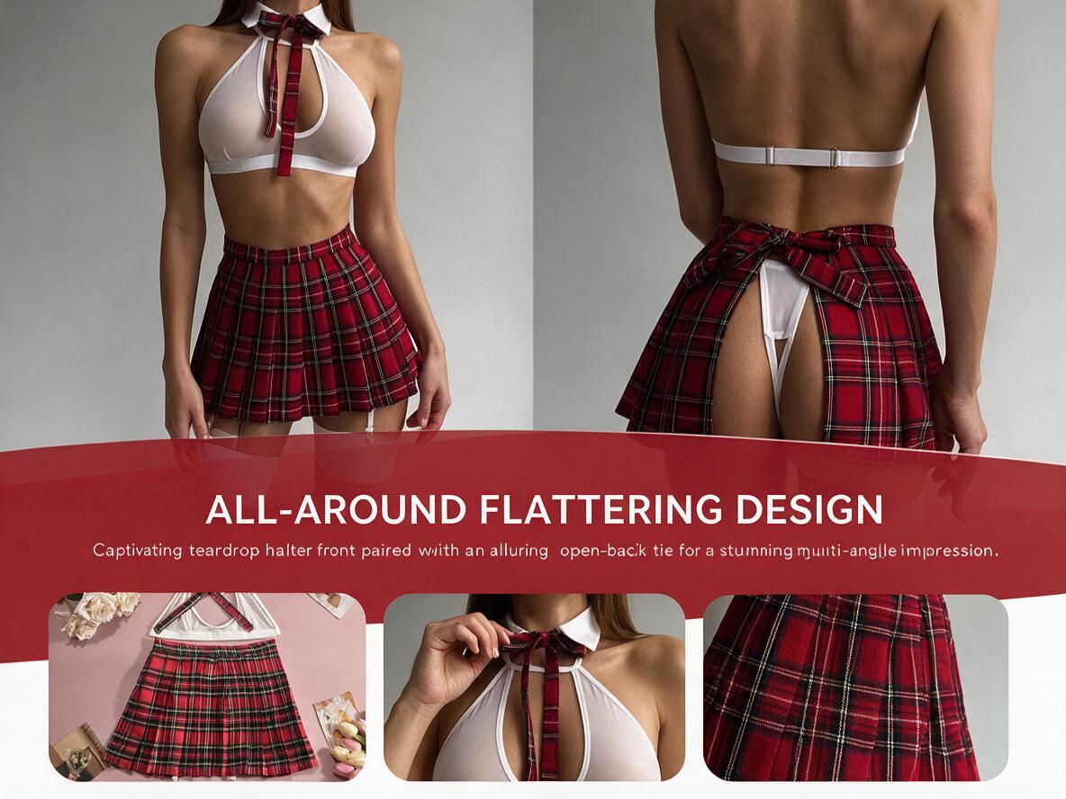 Cosplay Lingerie Set Student Role Play Costume Sexy Bra And Panty Set Underwear